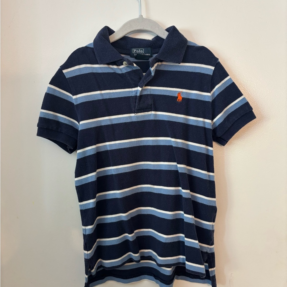 Polo by Ralph Lauren Kids Navy and White Striped Polo